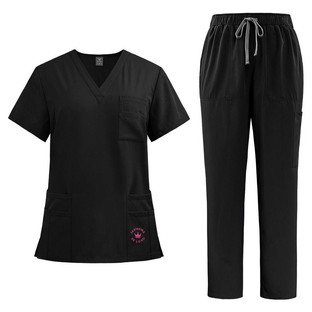 Uniforme Faxineira de Luxo Preto