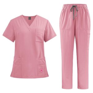 Uniforme Faxineira de Luxo Rosa